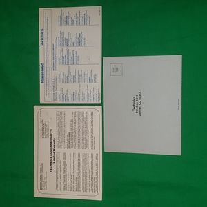 Panasonic Technics Vintage Receiver Inserts